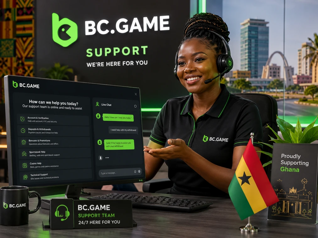 BC Game Ghana support assistance na Ghana players
